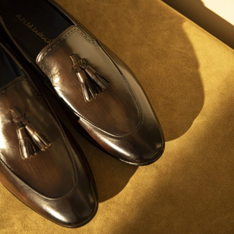 Men Shoes Vegan Leather Classic Outdoor Round Toe Solid Color Rubber Sole Slip Prom Wedding Slip On2