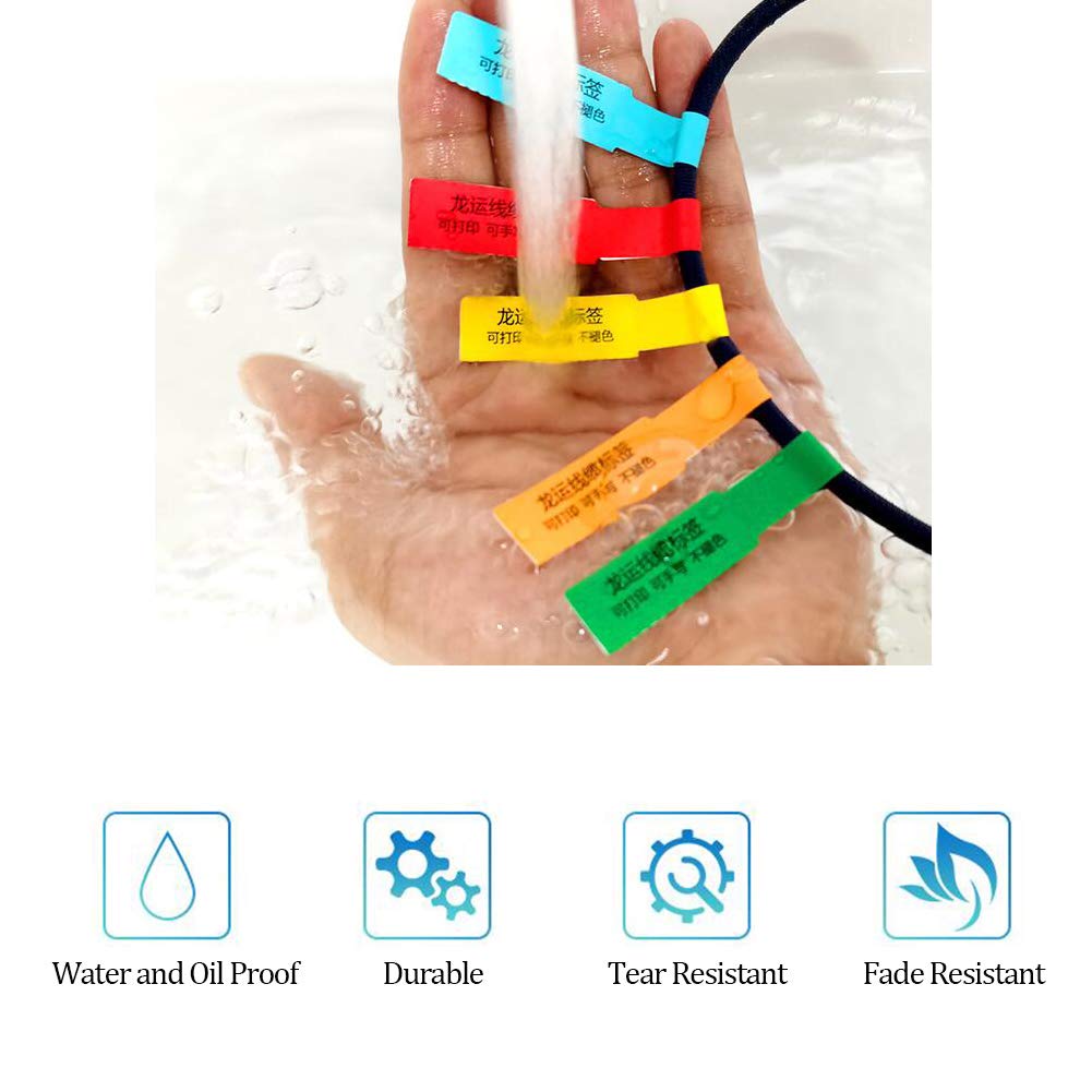 Etichetta Cavo Impermeabile Scrivibile, Filo Sticker Sheet Per - Foto 6