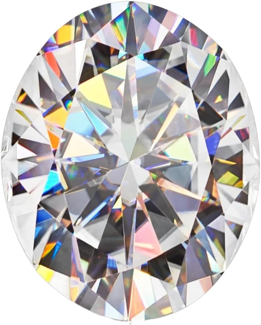 Star Fire Moissanite Loose Stone Oval Cut Moissanite Loose Gemstones D/VVS1 Clarity for Pendant, Ring, Stud Earring - Jewelry Making 0.10ct-10ct With Certificate Of Authenticity