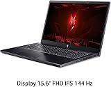 Acer Nitro V 15 ANV15-51-5673 Notebook Gaming, processeur Intel Core i5-13420H, RAM 16 Go DDR5, 512 Go SSD, écran 15,6" FHD IPS 144 Hz LED LCD, NVIDIA GeForce RTX 4050 6 Go, Windows 11 Home - 3