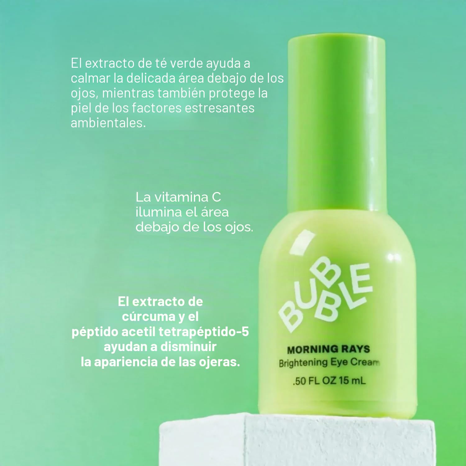 Bubble Skincare Morning Rays Brightening Eye Cream, Cuidado diario - 15 ml