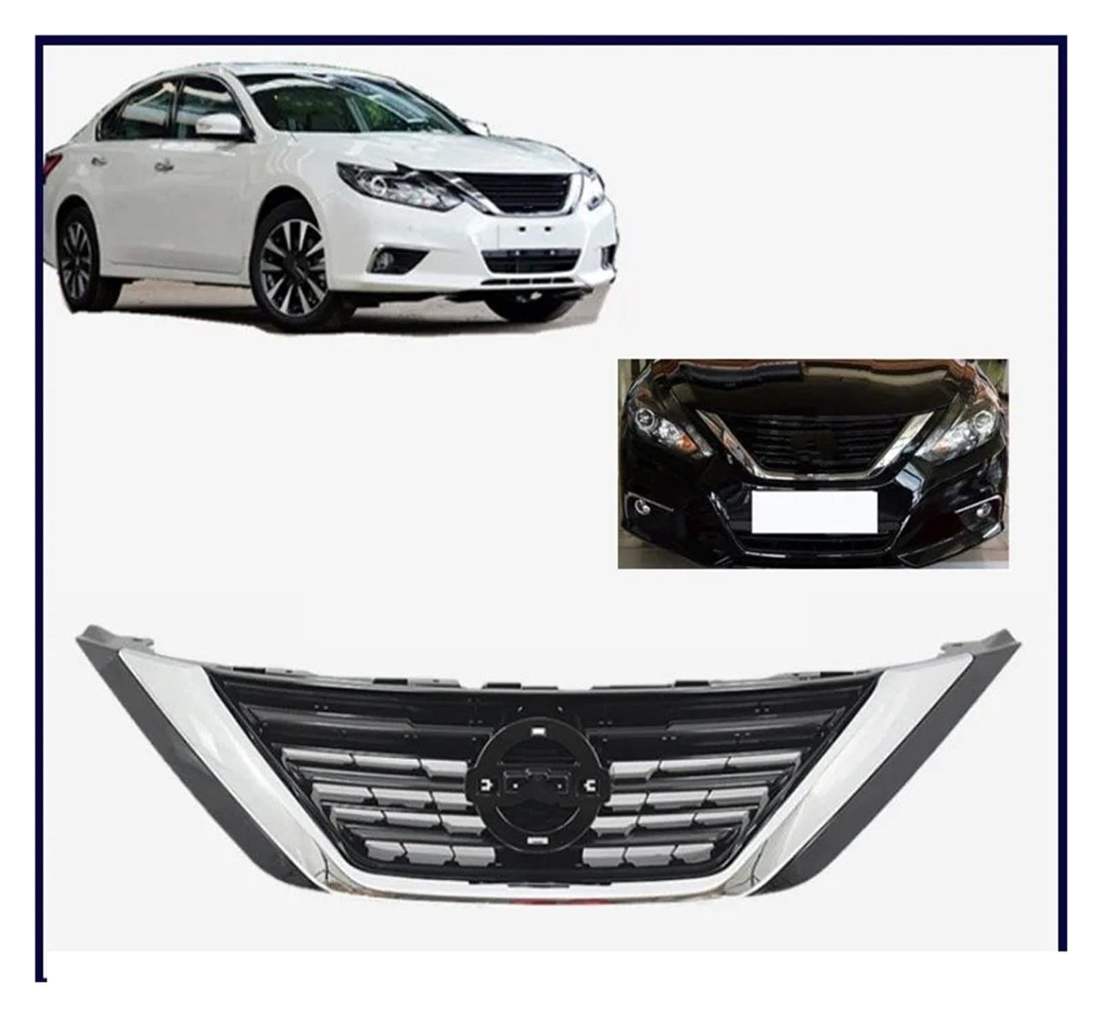 Avant Voiture Grille Grille Pare-choc Avant Voiture Pièces Capot Course Kit Carrosserie Couverture D'aération Automobile Réglage Pour Nissan Pour Altima 2016 Pare-chocs