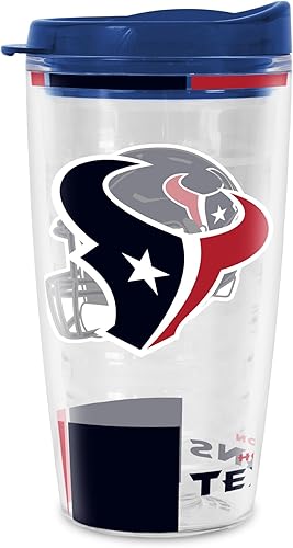 Miniatura 165 de Rico Industries NFL - Vaso clásico de fútbol americano de doble pared, 16 oz o 20 onzas, tapa W