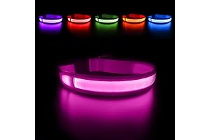 MASBRILL Light Up Dog Collar, Glow LED Dog Collar Rechargeable Lighted Dog...