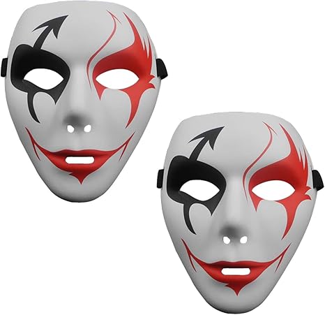 Amazon Hamilo マスク 仮面 お面 死神 ピエロ 仮装 変装 ハロウィン 舞踏会 ダンス 演劇 Sm 2枚セット コスプレ 仮装 通販