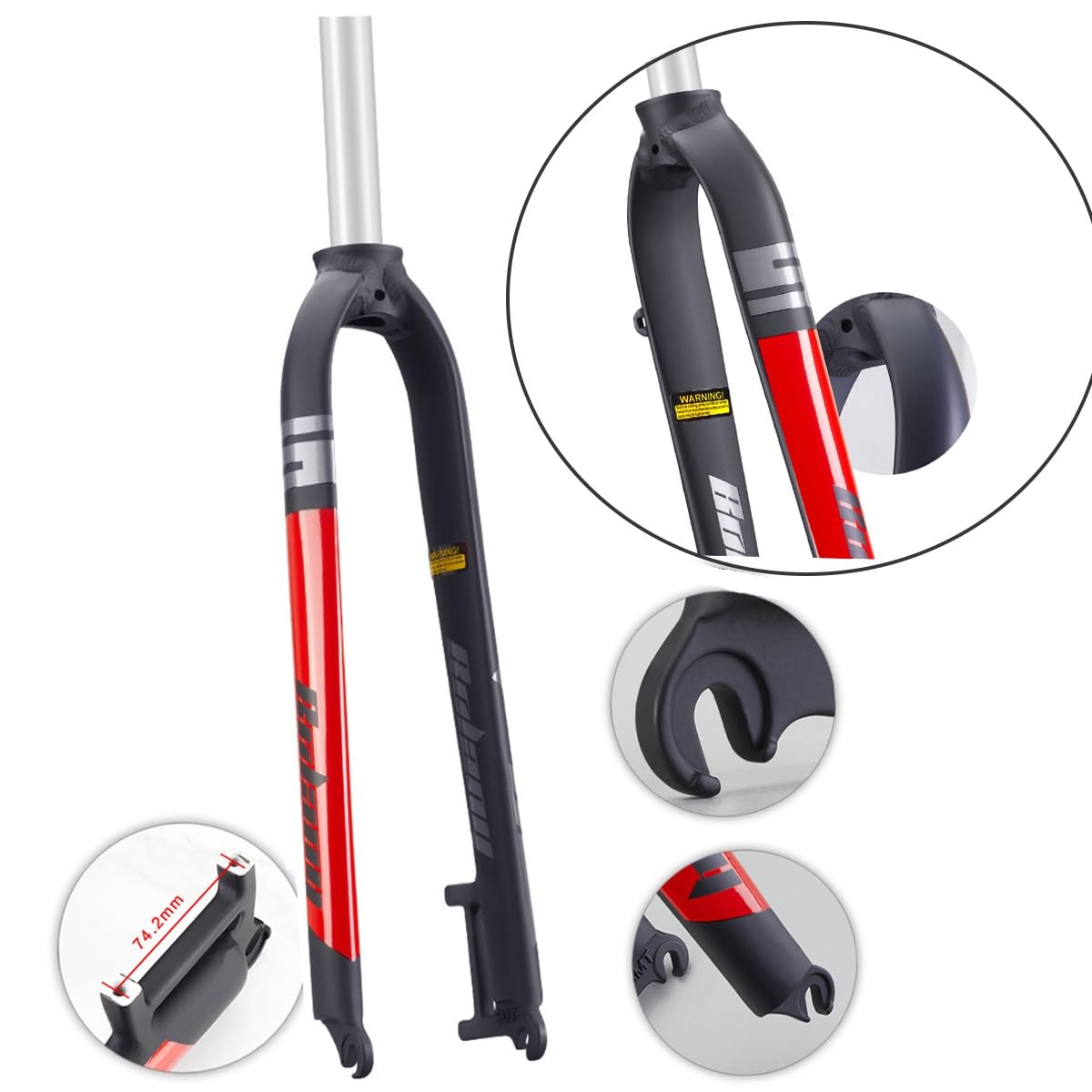 1-1/8 Threadless Fork MTB Rigid Fork 26/27.5/29 Inch – Aluminum Alloy ...