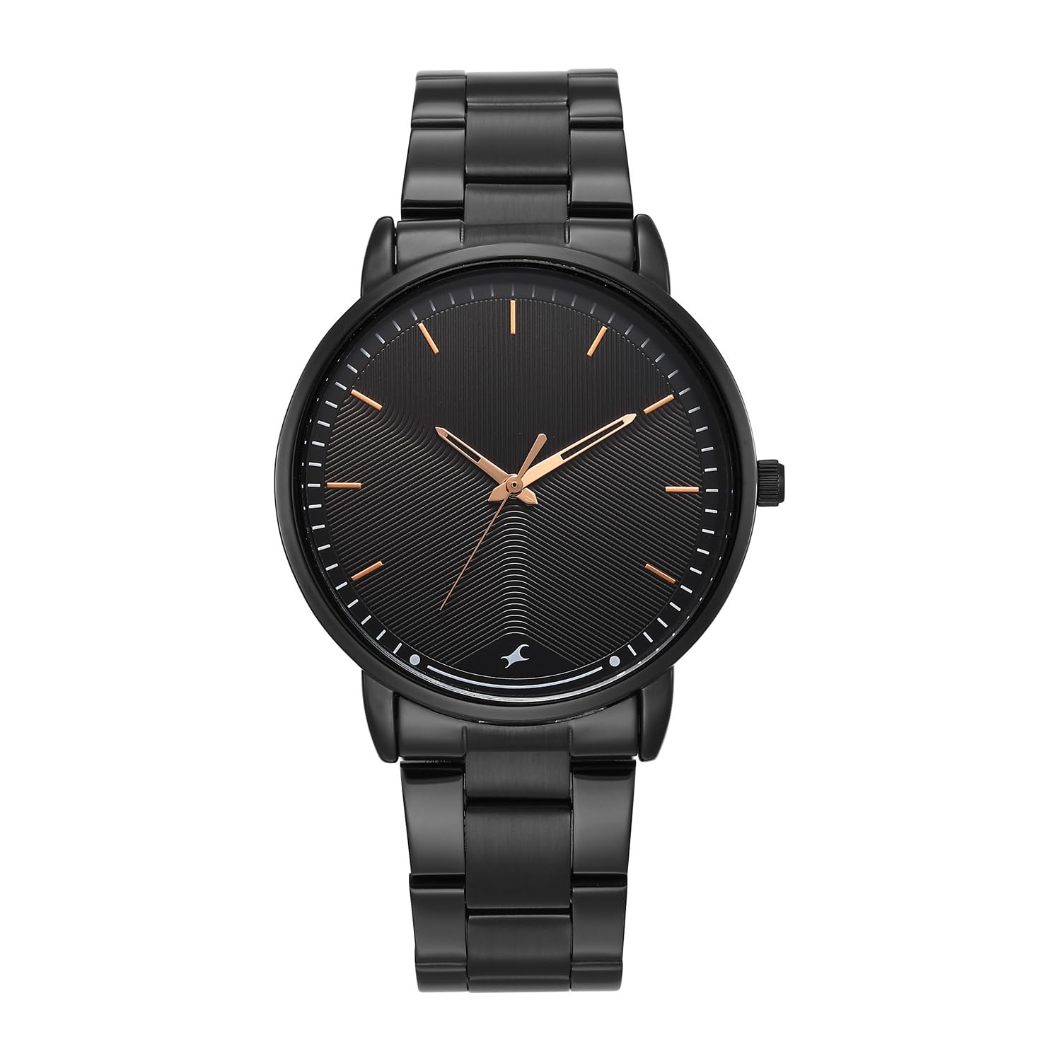 Fastrack Stunners X Quartz Analog with Black Dial Black Stainless Steel Strap Watch for Men - 38159NM02-image-7