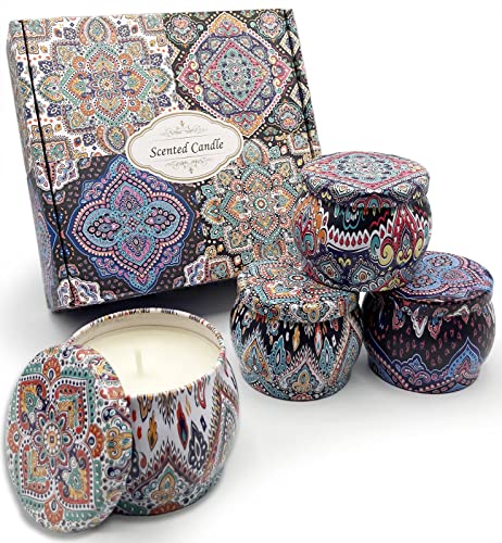 RIMINA アロマキャンドル アロマ ギフト セット スタンダートな香りのセット ジャスミン ラベンダー プレゼント ギフトセット (4個セット:Aタイプ)