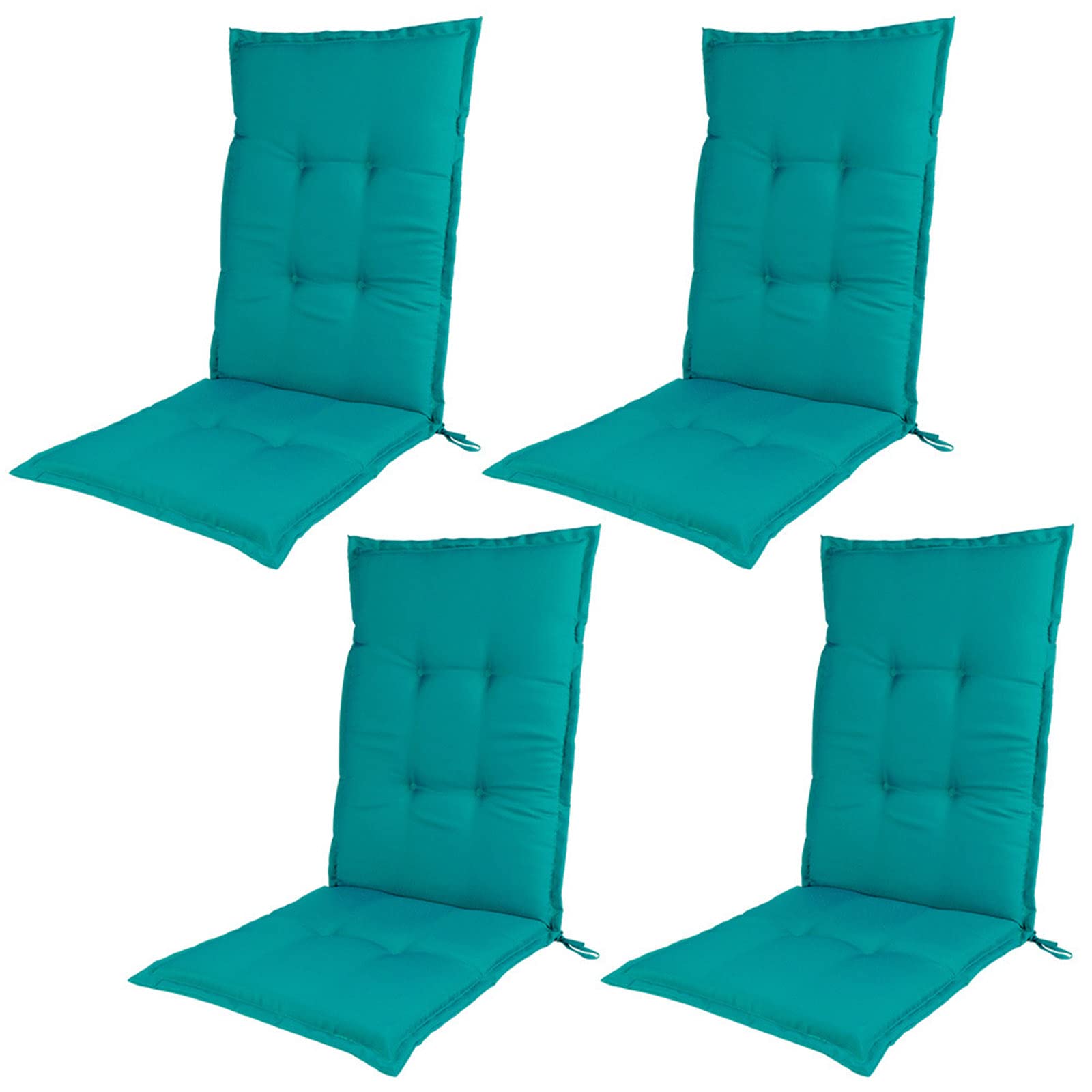 Coussin dossier haut 120x50 cm pour chaise pliante de terrasse durable