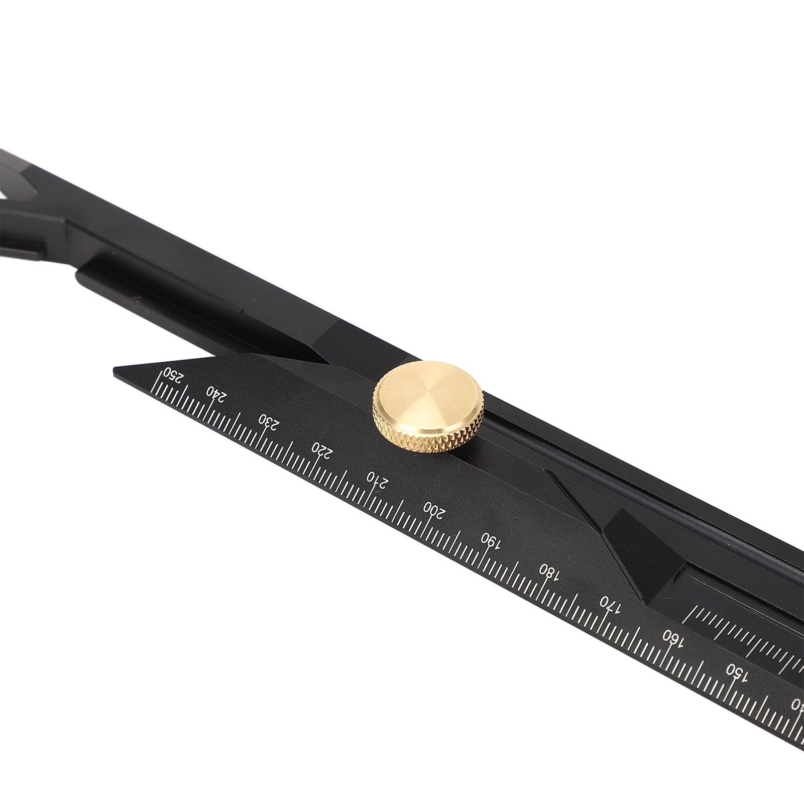Regla de Medición de Aleación de Aluminio para Carpintería con Diseño Preciso para Profesionales 0-250 Mm de Longitud y 150 Mm de Diámetro Exterior para Entusiastas de la Carpintería