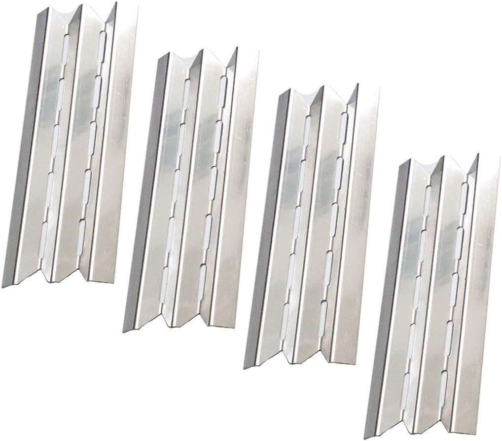 S9602A(4-Pack) S1108A(4-Pack) 15 7/8" Stainless Steel Heat Plate and Burner Replacement for Broil King 9625-84, 9625-87, 9635-84, 9635-87, Baron 320, Baron 340, Baron 420, Baron 440