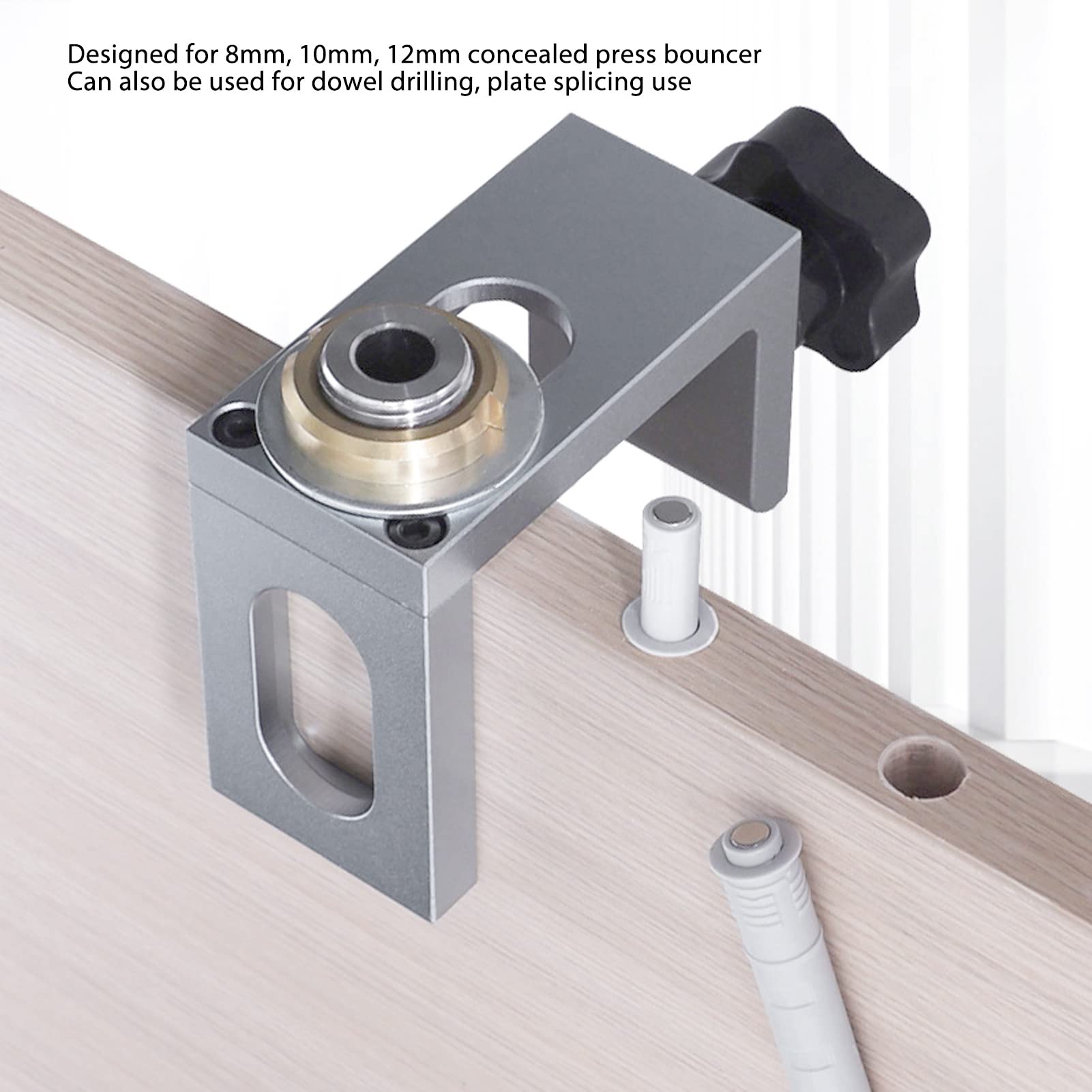 Oumefar Kit di strumenti per la lavorazione del legno per la lavorazione del legno, strumento per l'installazione di porte e armadietti in lega