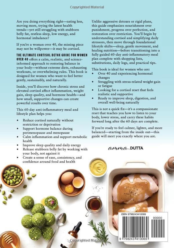 THE ULTIMATE CORTISOL DETOX GUIDE FOR WOMEN OVER 40: An Easy 60-Day Anti-Inflammatory Meal & Health Plan to Burn Stubborn Belly Fat, Improve Sleep and ... Naturally (Gentle Fitness, happy life) - Image 2