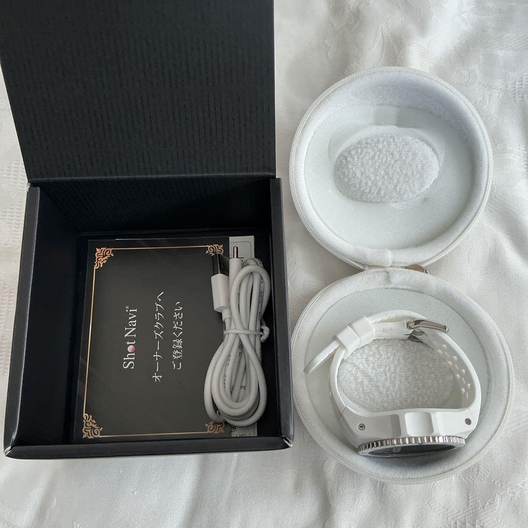 Amazon.co.jp: Shot Navi EXCEEDS ショットナビ エクシード 白 ゴルフ