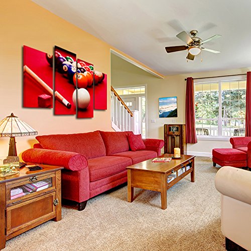 Hello Artwork Large Size Billiard Balls Canvas Print Home Wall Decor Art Giclee Pool Snooker Picture Framed Artwork For Lounge Bar Decorations Ready To Hang #TOP3