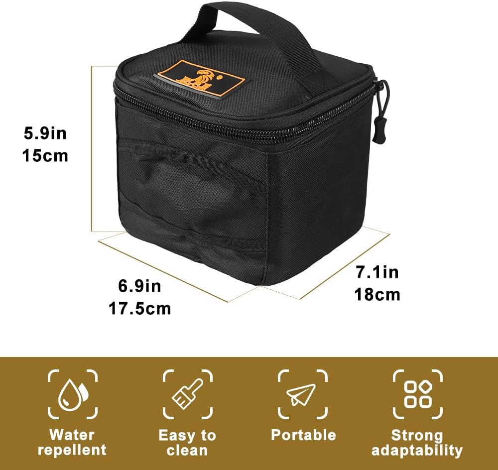 DONGKER Tactical Ammo Bag,Foldable Ammo Transportation Bag for 800 Rounds of 9mm Bullets Pistol Rifle Gun Fishing Rounds