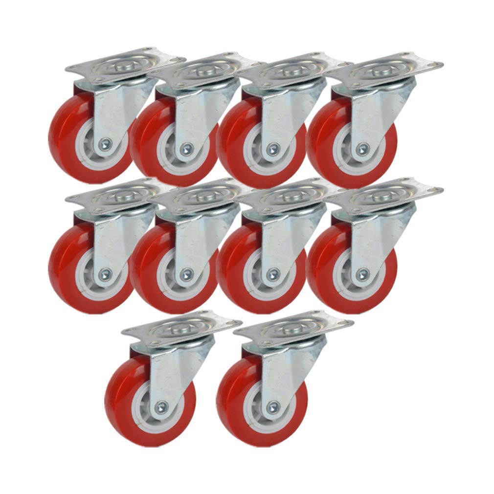 Roulettes 10pcs petites roulettes pivotantes pour meuble meuble bas et établi