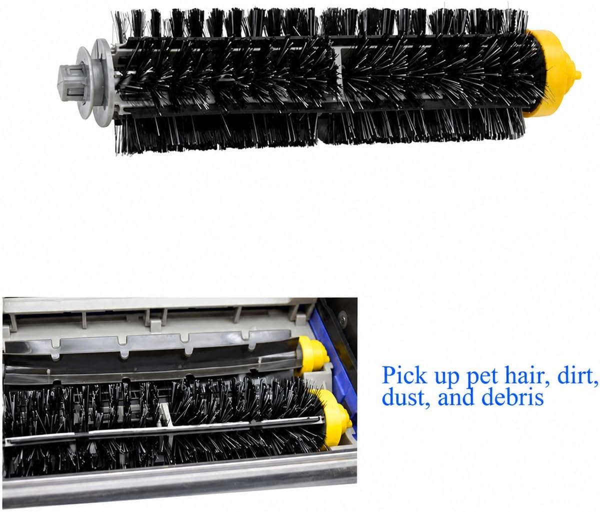 5 Pack Bristle Brushes Replacement for iRobot Roomba 600 700 Series