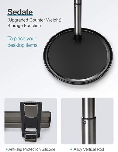 Miniatura 5 de Soporte para teléfono, soporte para teléfono celular, soporte para múltiples teléfonos, altura ajustable, visión ilimitada, base estable, compatible