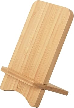 Bamboo Phone Stand, Desktop Stand, Simple Phone Stand, Compatible with All Phones Bamboo