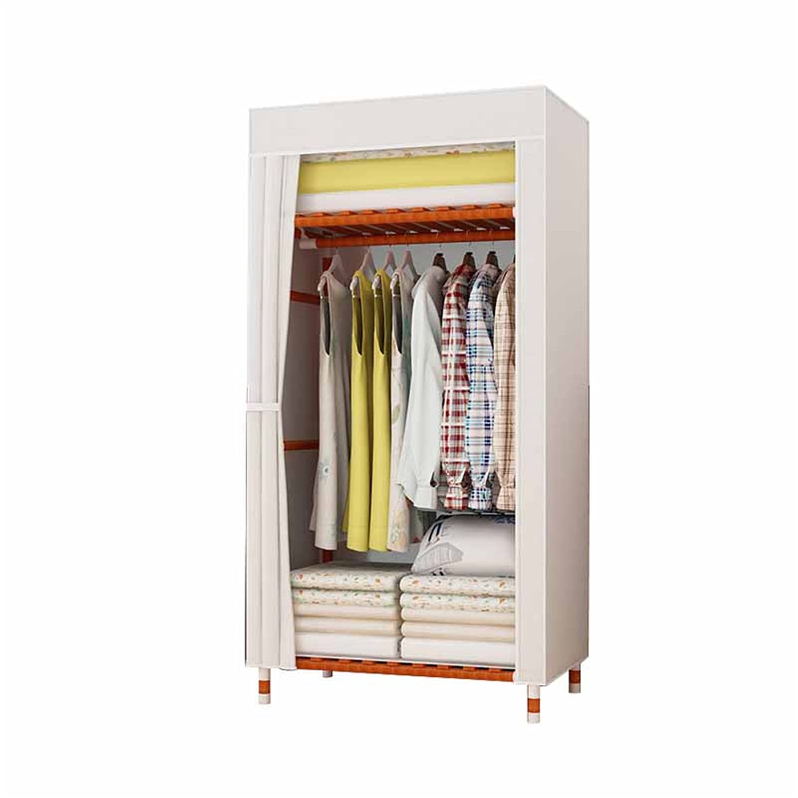 Armario de montaje rápido con partición impermeable y almacenamiento de doble capa