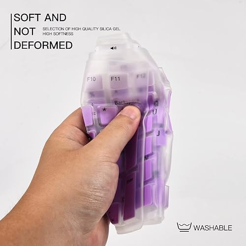 Miniatura 32 de Cubierta de teclado para teclado Logitech MK370 MK295 MK270 K270 K270, Logitech MK370 MK270 K270 Protector de piel de teclado - Negro