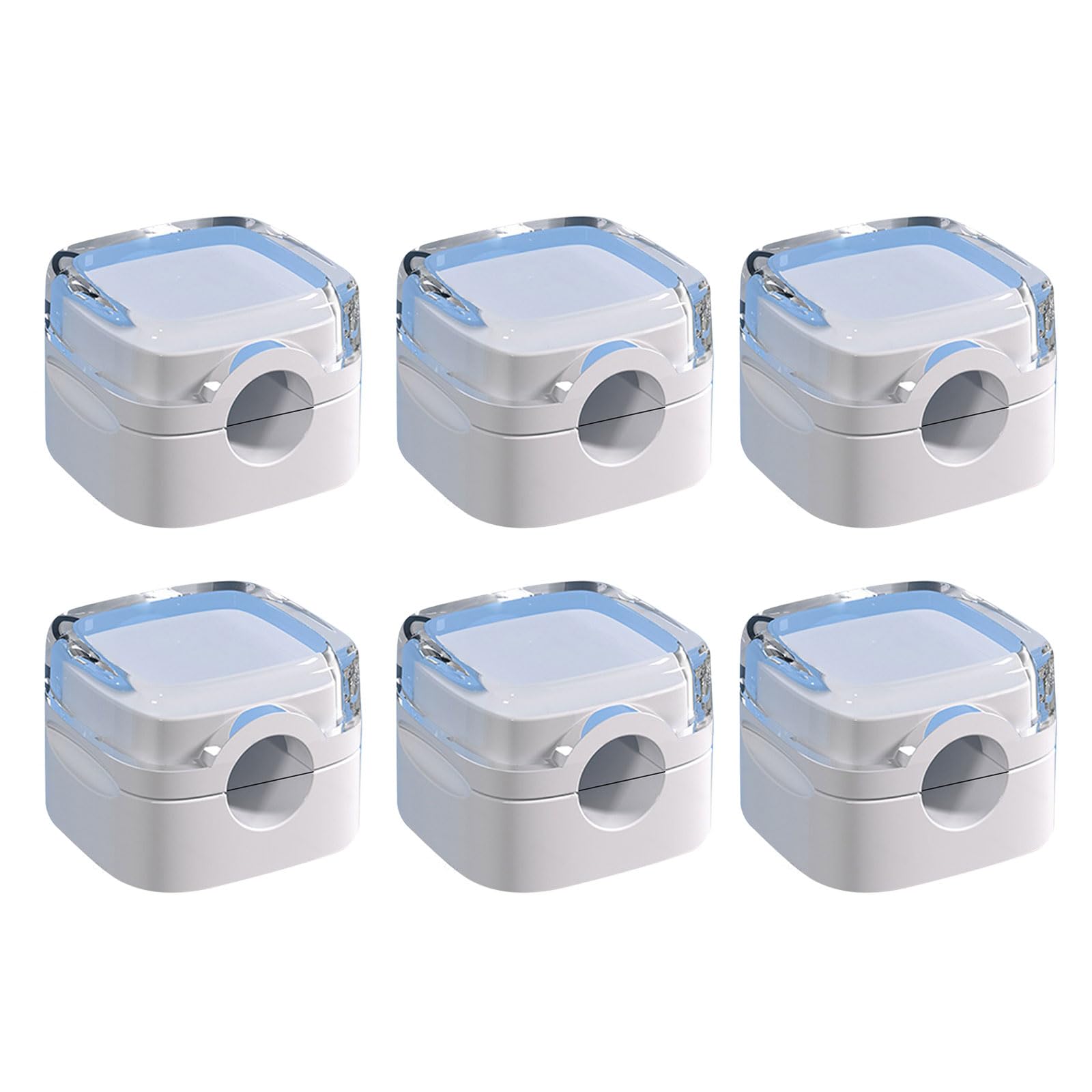 6pcs Cable Clips Cable Holders for Neat Wire Arrangement on Desks and Nightstands Wall Organizers