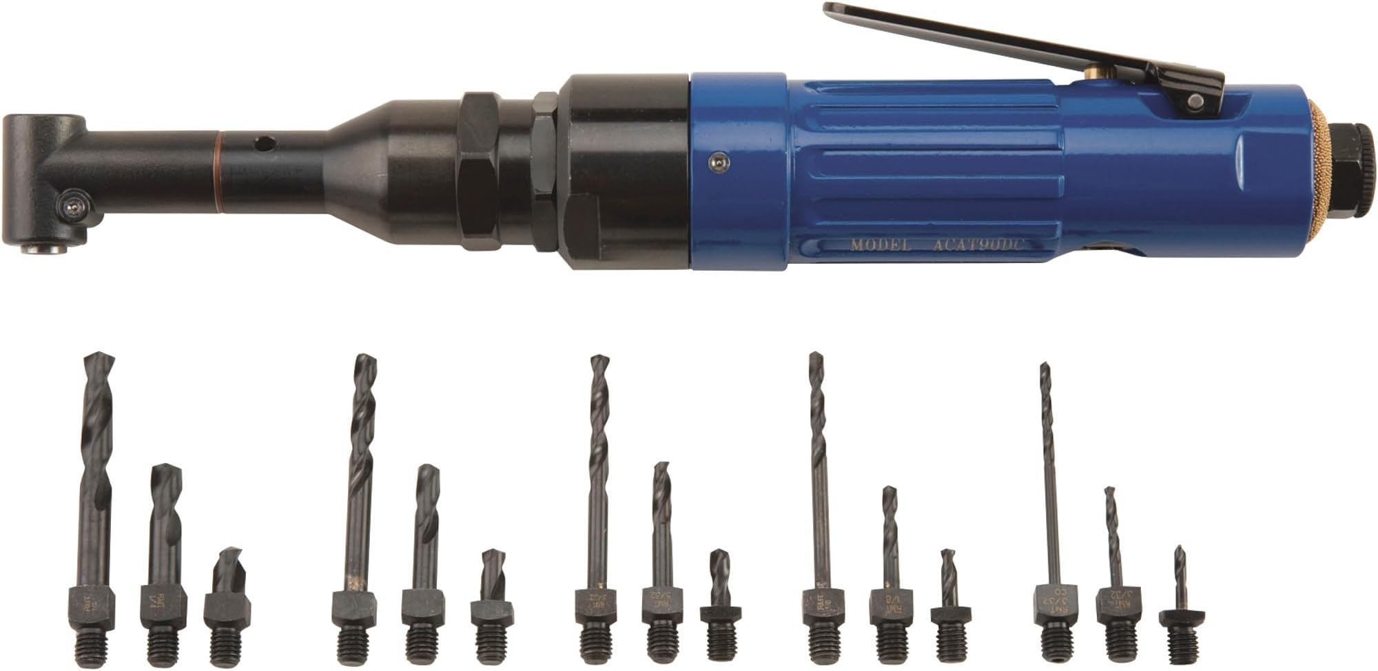 Right-Angle Air Drill Kit - 2800 RPM, 3 CFM, Model Number 65006