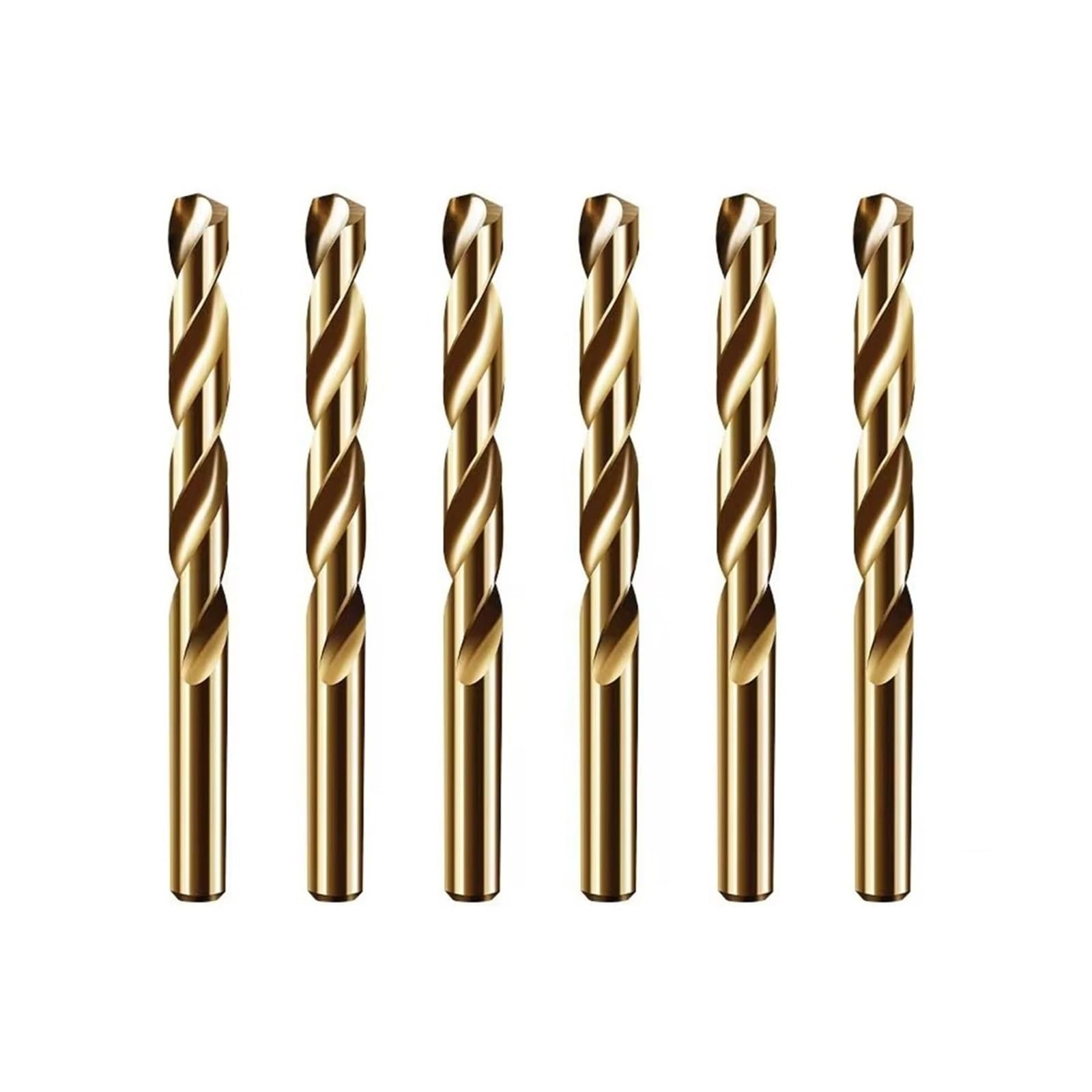 Zestaw wierteł kobaltowych HSS M35, wiertła spiralne ze stali szybkotnącej 1 mm-13 mm do metalu, stali nierdzewnej i żelaza(5.1mm(10pcs))