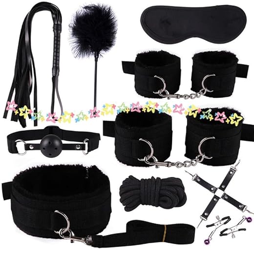 WreGmgg Negro 10 Piezas Set De Nylon Al Aire Libre-Deporte-Set, GrößEnverstellbar, con FederstäBe, Regalo Original-D11