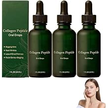 Lotmay Stem-Cell & Collagen Peptide Oral Drops   Lotmay Collagen Peptide Oral Drops, Anti-Aging Collagens Peptide Drops, Natural Ingredients, Lift & Firm Sagging Skin, Reduce Wrinkle 3 Pcs