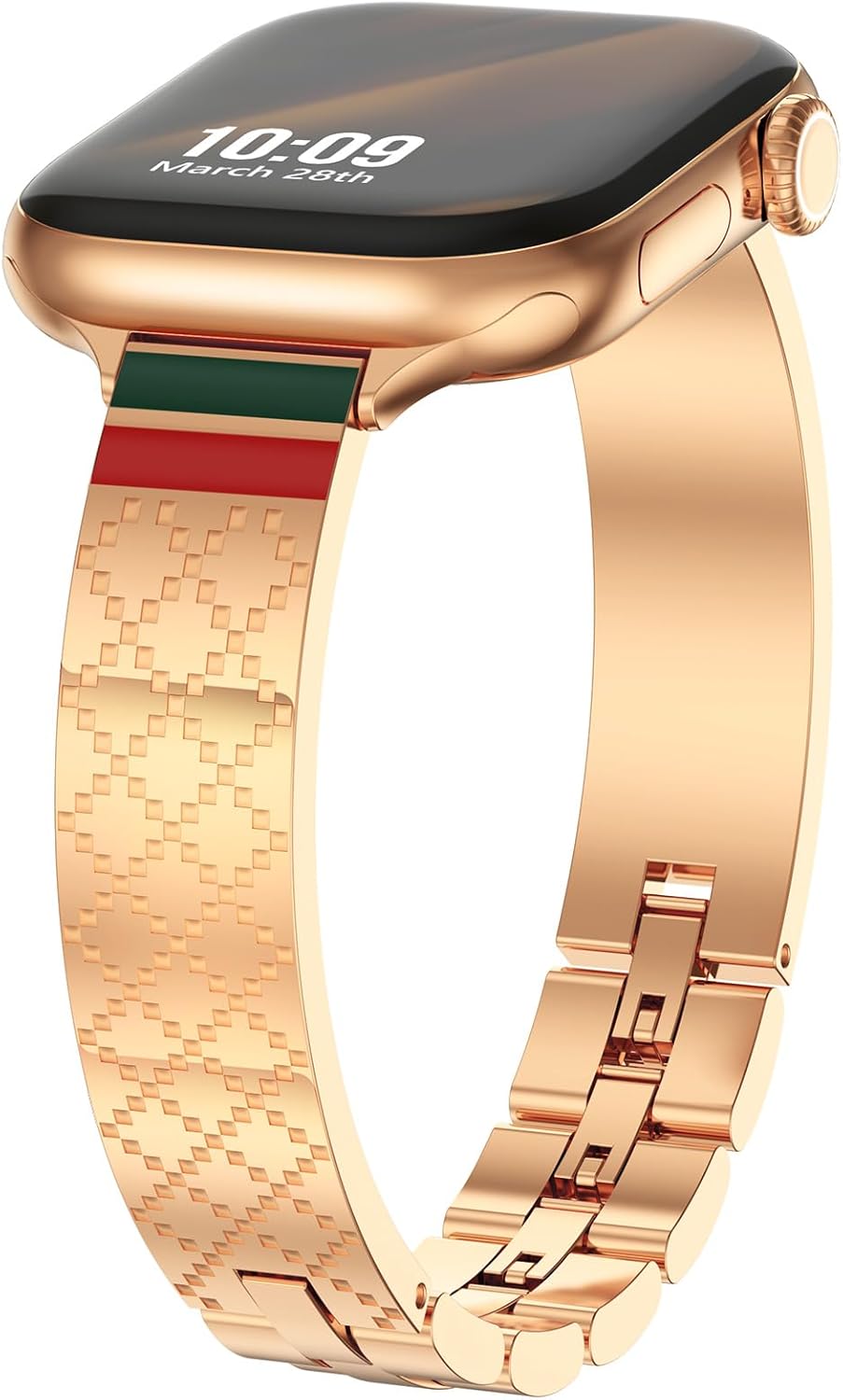 WINGLE Slim Watch Bands for Apple Watch Band Women 38mm 40mm 41mm 42mm 44mm 45mm 46mm Series 11 10 SE 3/2/1 Jewelry Dressy Bracelet Thin Metal Strap Designer Luxury Bangle for iWatch 9/8/7/6/5/4/3/2/1