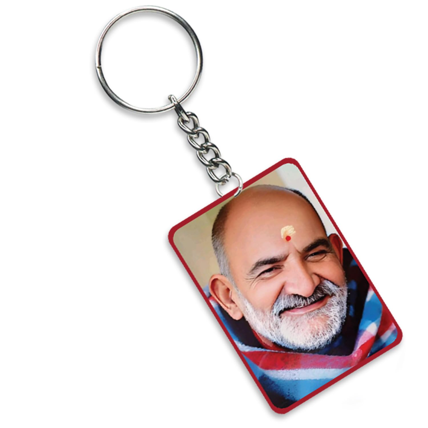 giftmebazar Neem Karoli Baba Photo Keychain | Spiritual Gift for Car, Bike & Home Keys | Religious Return Gifts | Bags keychain | Home & Office Keyring-picture-13