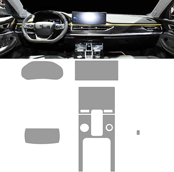 Car Interior Center Console Transparent TPU Protective Film Anti-Scratch Film Refit,for Chery Tiggo 8 Pro 2021-2022
