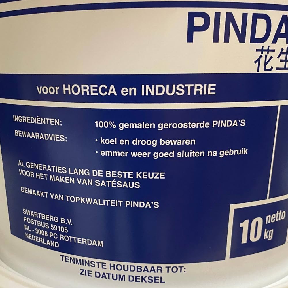 Swartberg PCD Erdnussbutter 10 kg | 100% Erdnüsse Ohne Zusätze, Proteinreich & Cremig | Für Brotaufstriche, Backen & Kochen | Großpackung für Familie mit Kajal Sticker
