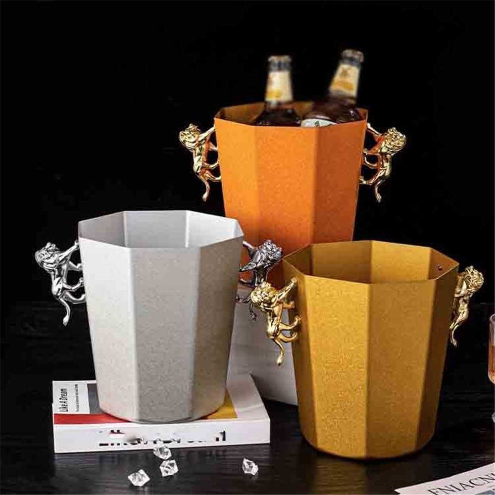 Ice Bucket Edelstahl Eiswürfel Container Champagner Bier Weineimer für Wein Champagner Bier KTV Clubs Bar Partys