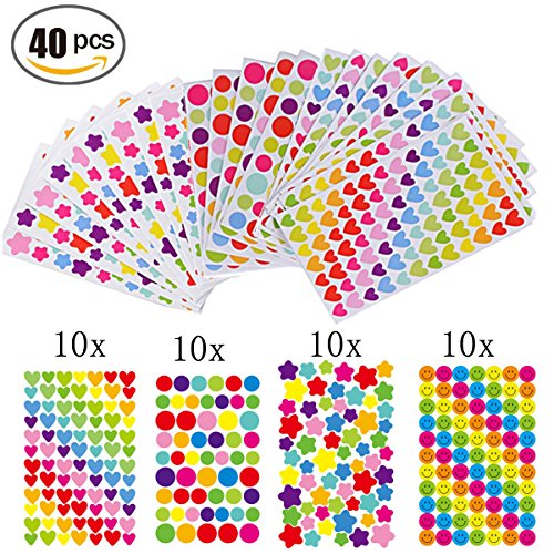 Gommettes 40 Feuilles Pour Fujifilm Instax Mini Photo Autocollants Pour Album Photo Scrapbooking Instax Mini Photo DIY Accessoires - Multicolore