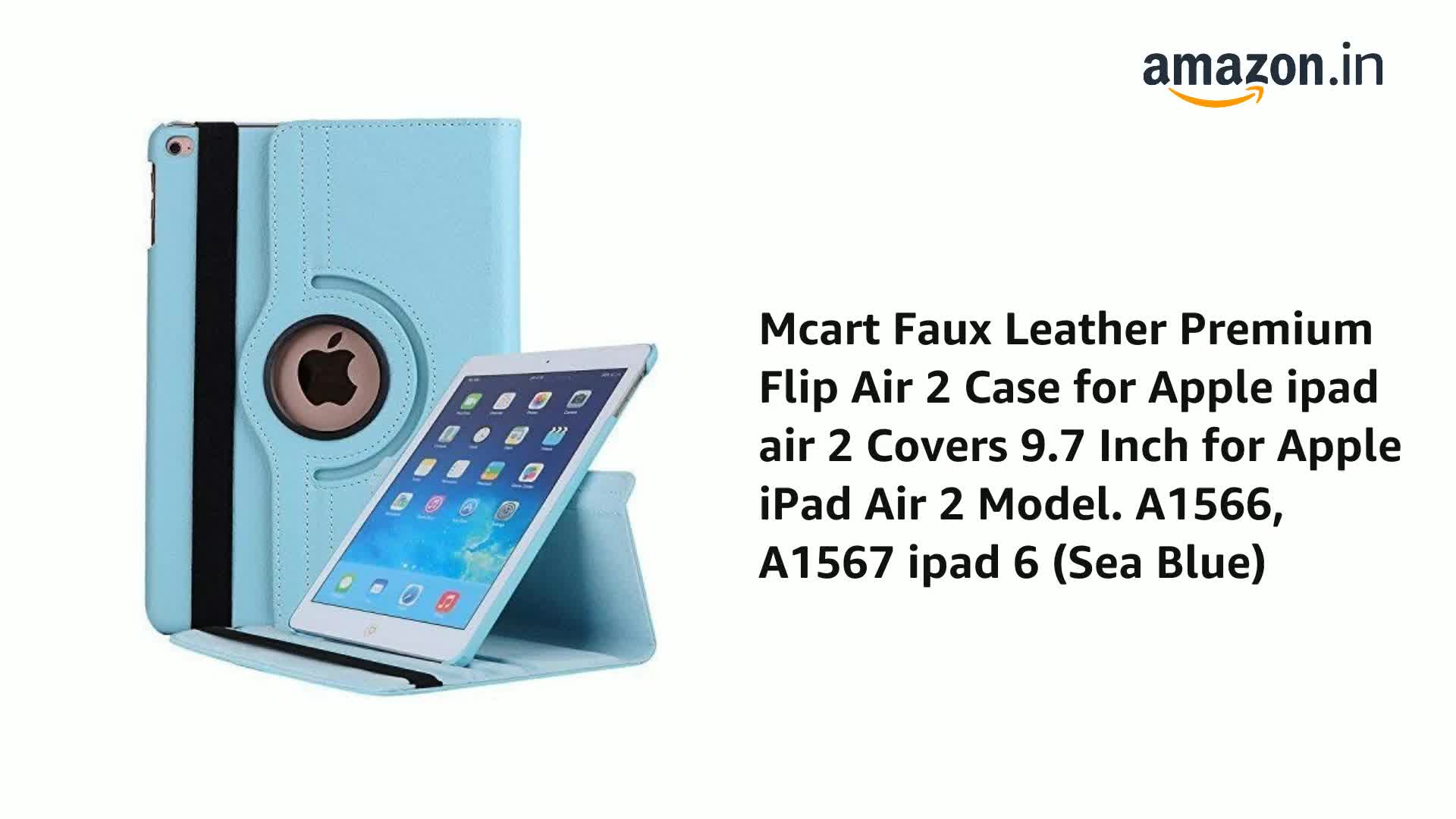 Mcart Faux Leather Premium Flip Air 2 Case for Apple ipad air 2
