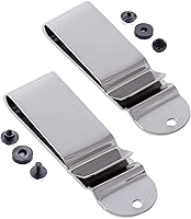 Vista 44 de Clips Universales de Cinturón de Metal - (Se Ajusta a Cinturones de 1.75 Pulgadas) – (Acabado Pulido o Negro) – Soportes de Clip de Reemplazo