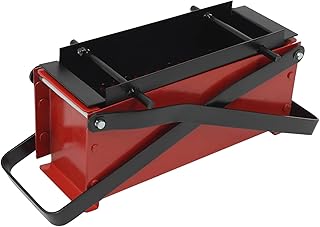 Newspaper Briquette Maker, Paper Log Maker - Waste Paper Brick Maker, Heavy Duty Steel Press for Heating Fire Stove Home Tool, Red