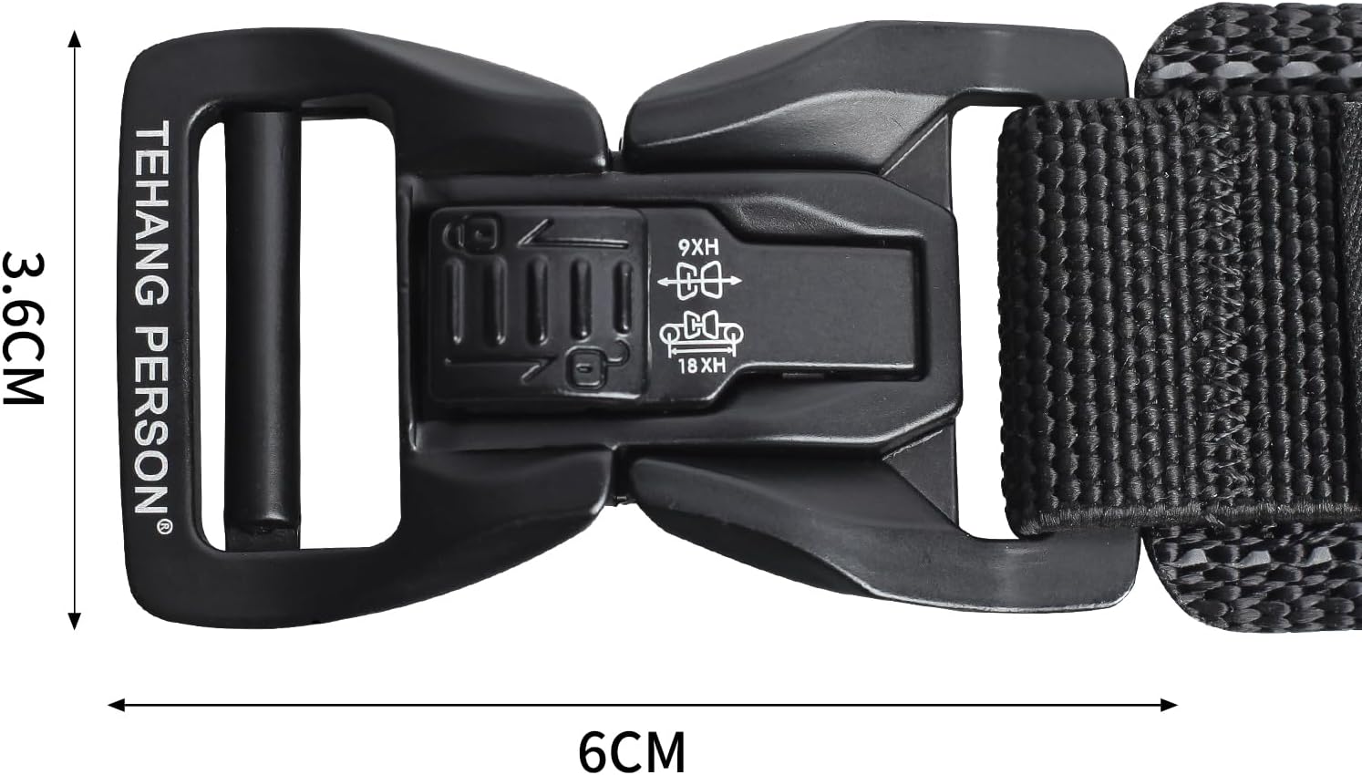Infrared reflective elastic belt with lock, suitable for men's sports and commuting