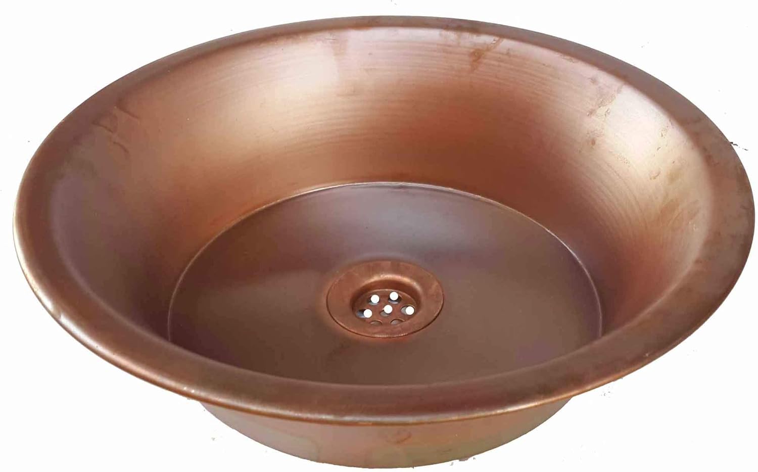 Satin Flame Heated Vessel Red Copper Bathroom Pan Sink House Moving Modification