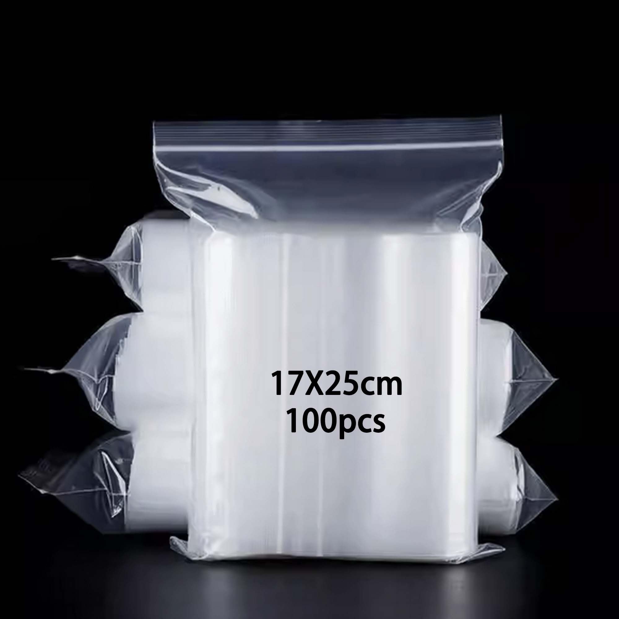 newlng 100piece Resealable Plastic Bags 17cm * 25cm Grip Seal Bag Clear Small Plastic Bags Sealable Suitable for Books Clothes Hats Scarves Shoes Travel Office Storage Sorting