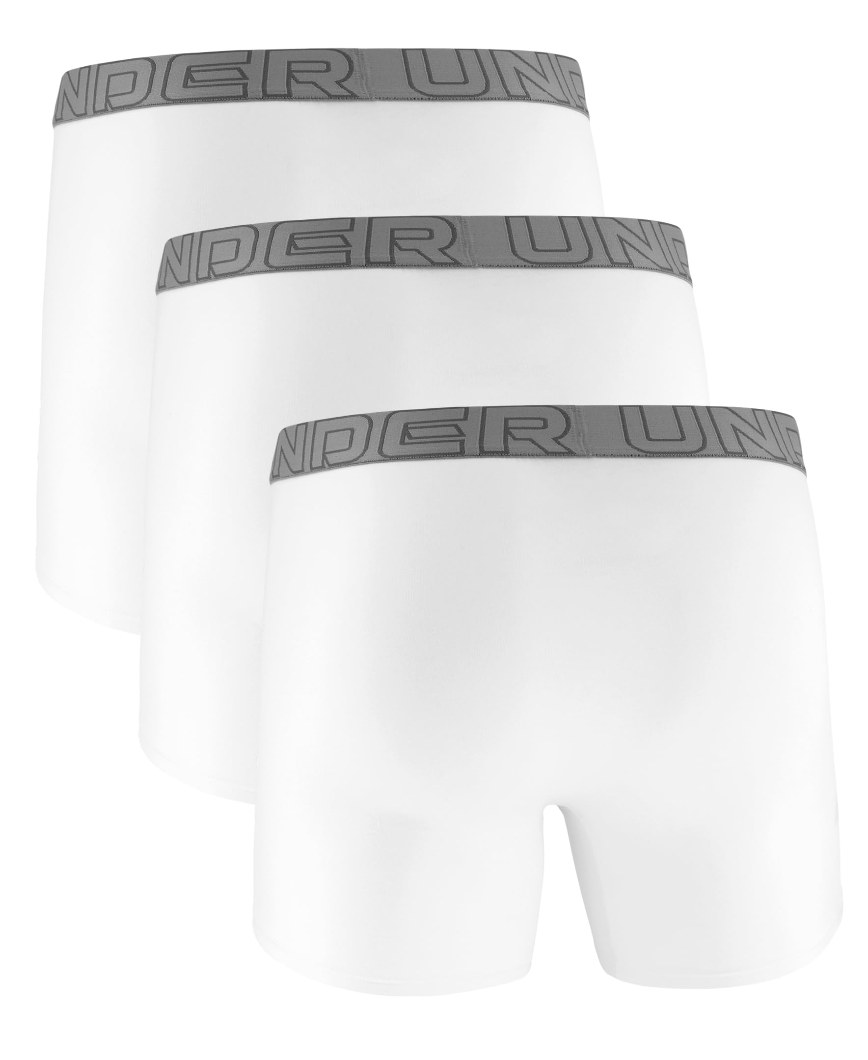 Under Armour Herren 3-Pack Performance Cotton Boxer Brief, 6" Inseam, All-Day Comfort & Ultra-Soft Retroshorts (3er Pack)