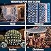 JOYIN 100 LED Christmas Net Lights,4X 6FT Christmas Mesh Lights with 8 Modes, Connectable, Waterproof for Bushes Trees Yard Indoor Outdoor Xmas Decorations (Cool White)