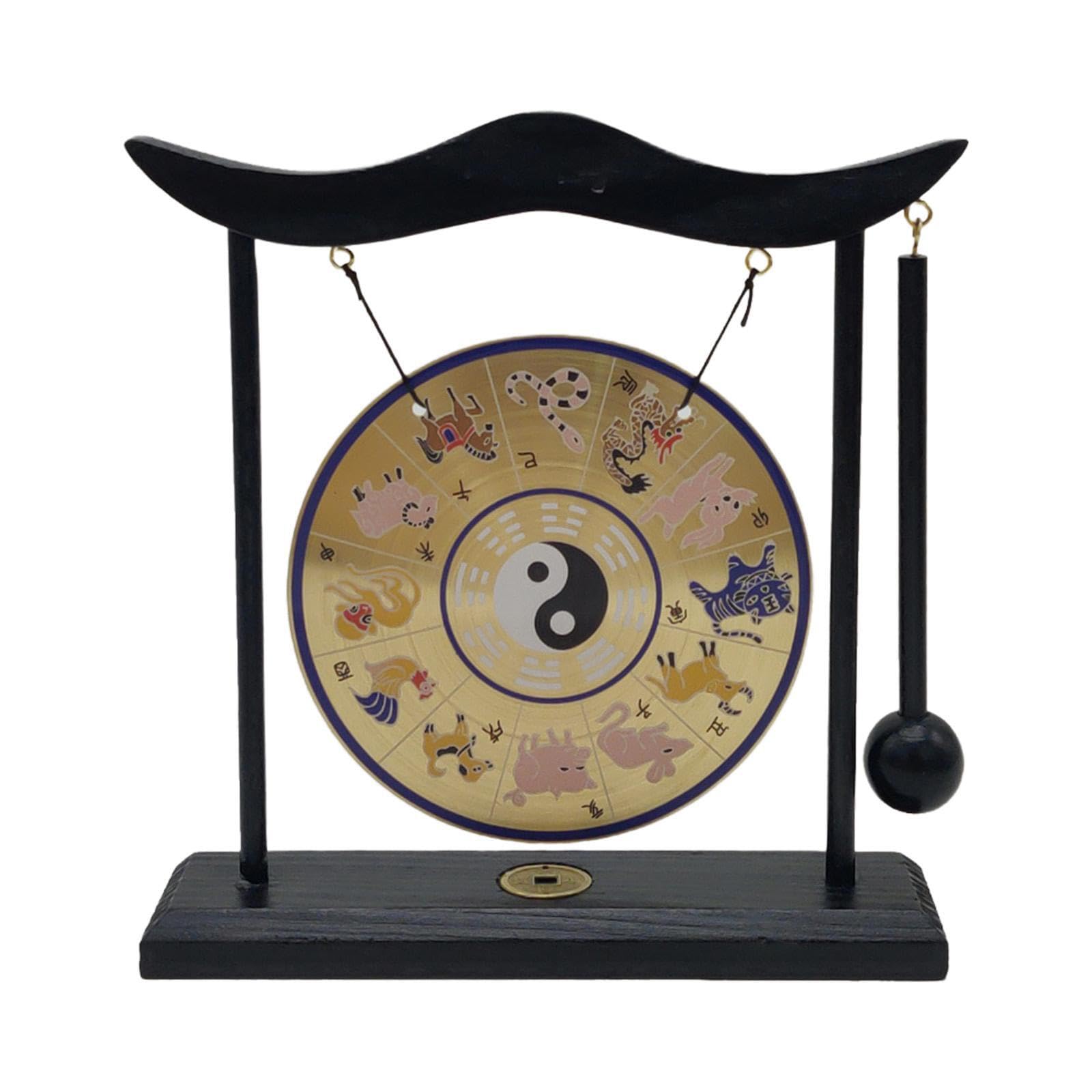 Gongs de viento únicos, arte, campana de latón, gong,Estilo E