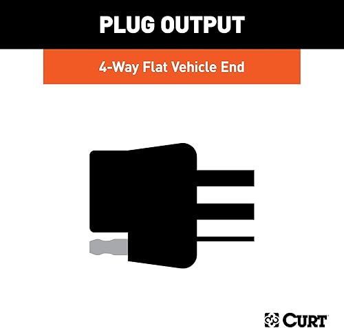 Miniatura 5 de CURT 56426 Arnés de cableado de remolque personalizado de 4 pines para el lado del vehículo, se adapta a Jeep Grand Cherokee seleccionado