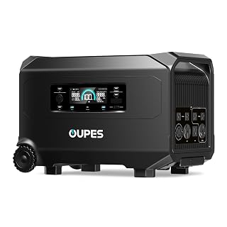 OUPES Guardian 6000 Portable Power Station, 120V/240V 6000W AC Output, 4608Wh LiFePO4 Battery Expandable to 41kWh, Home Transfer Switch Ready Solar Generator for Home Use, Emergency, Road Camping, RV - Amazon product rated Grade A