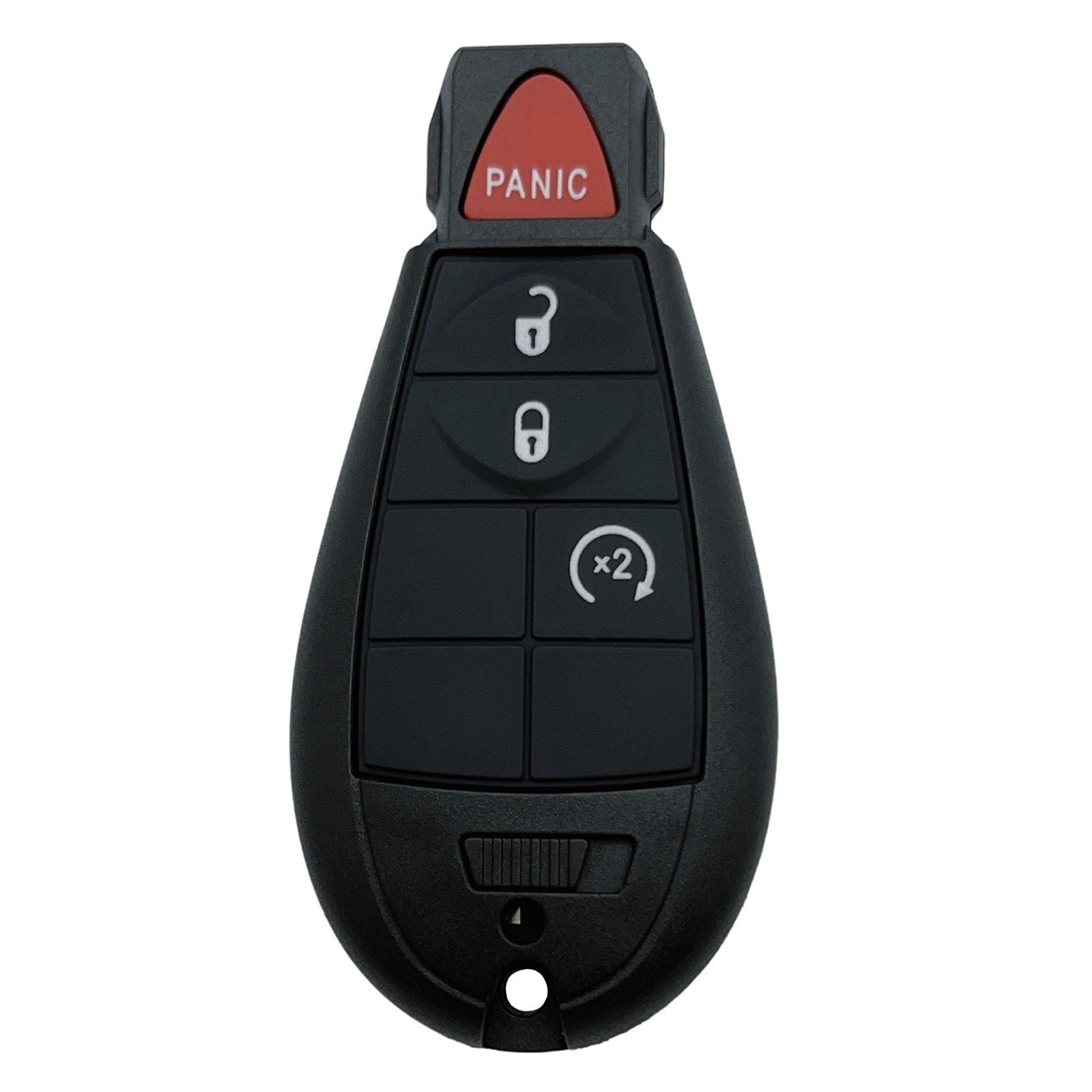 HERKIOCIO Replacement Key Fob Shell Case – Compatible With Jeep, Chrysler, Dodge, Ram – 4 Button Shell (No Electronics Inside) - View #5