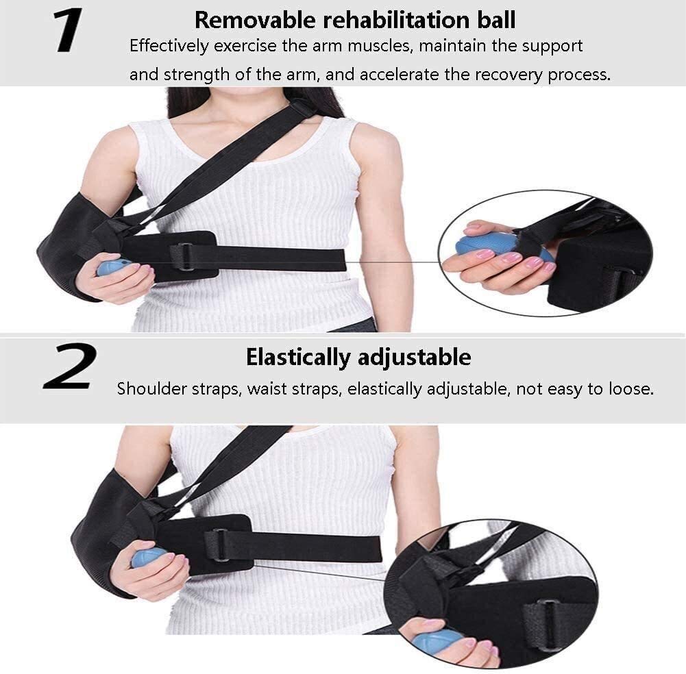 Soportes de Brazo Ajustables, eslingas de elevación de Brazo, inmovilizador de Hombro, Soporte de Codo, Protector de Fractura para fracturas de antebrazo, fracturas de húmero, fracturas de